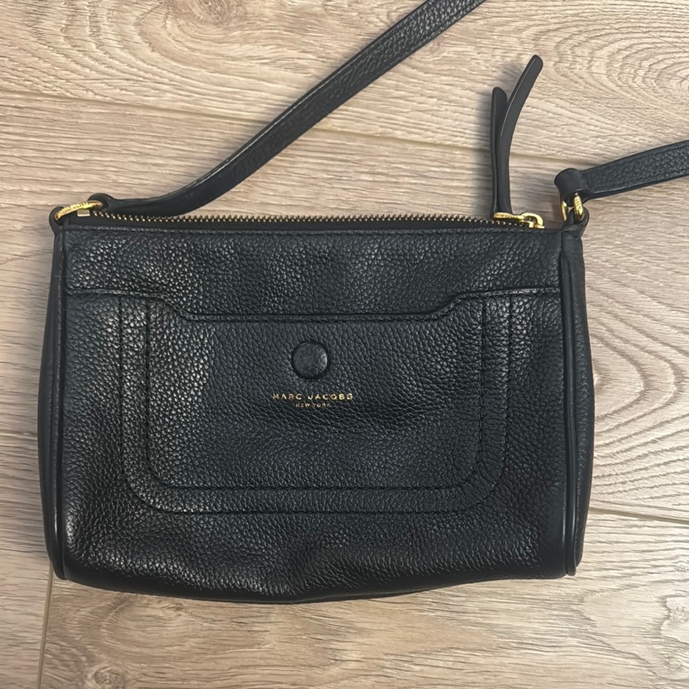 Marc Jacobs Black Leather Crossbody Bag